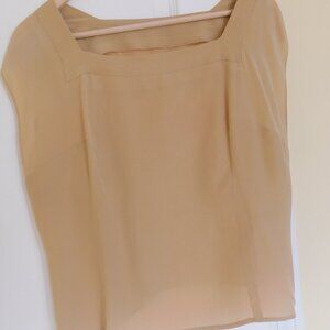 Bespoke 100% silk Sleeveless Blouse